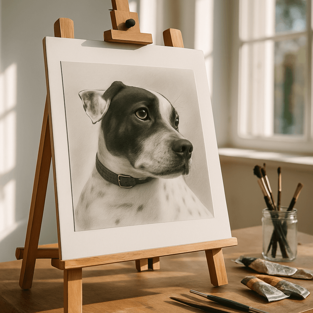 Canvas caballete (carboncillo)