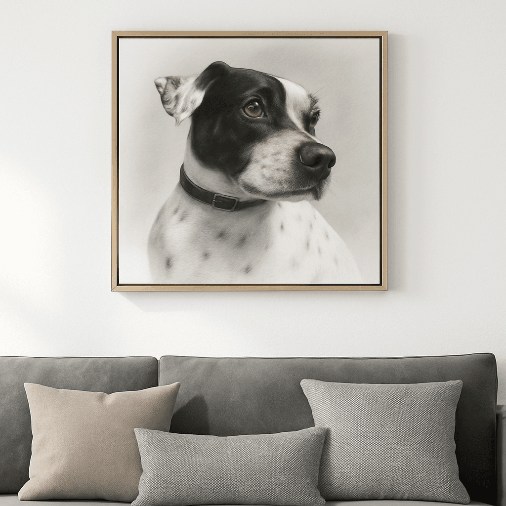 Cuadro en pared (carboncillo)